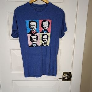 Out of Print Edgar Allan Poe pop art tshirt